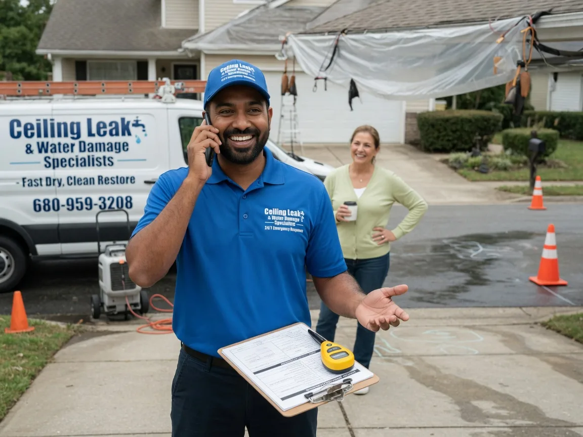 Ceiling Leak Cleanup Brownville, NE FAQs